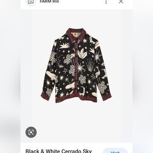 black and white cerrado sky shirt
